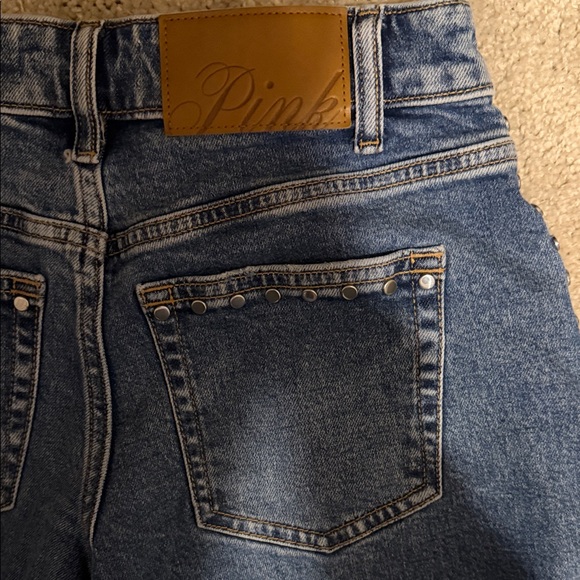 PINK Victoria's Secret Blue Flare Jeans - Picture 4 of 6